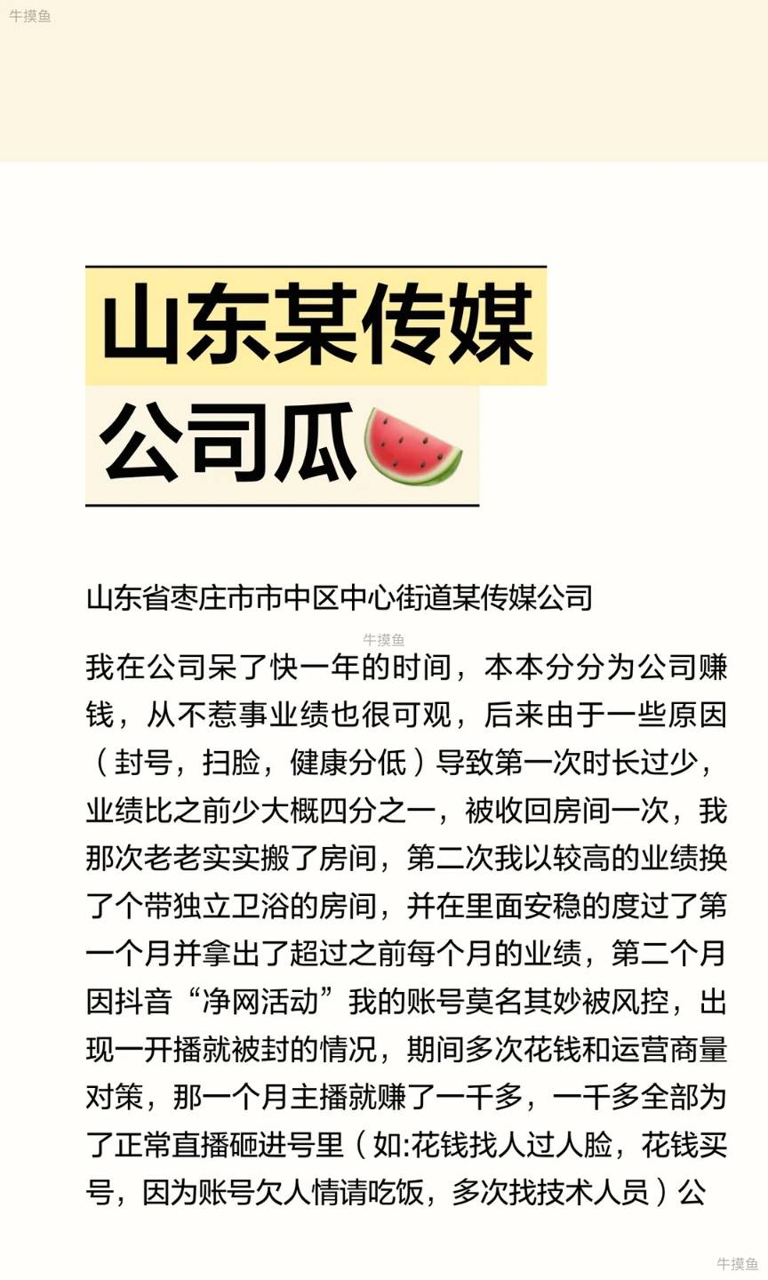 山东某传媒公司瓜