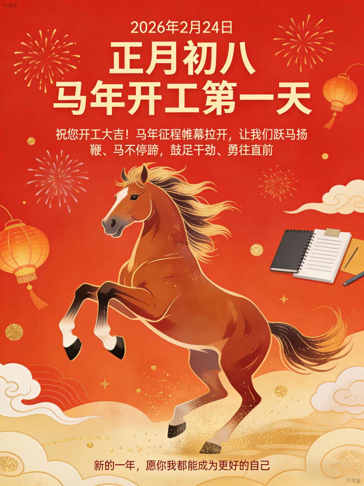 辞家千里 开工大吉